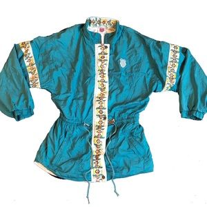 Vintage 80s 90s K-Swiss Full Zip Snap Jacket